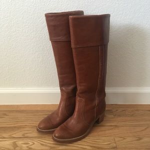 Vintage Frye Women’s Campus Cuff Tan Leather Boots
